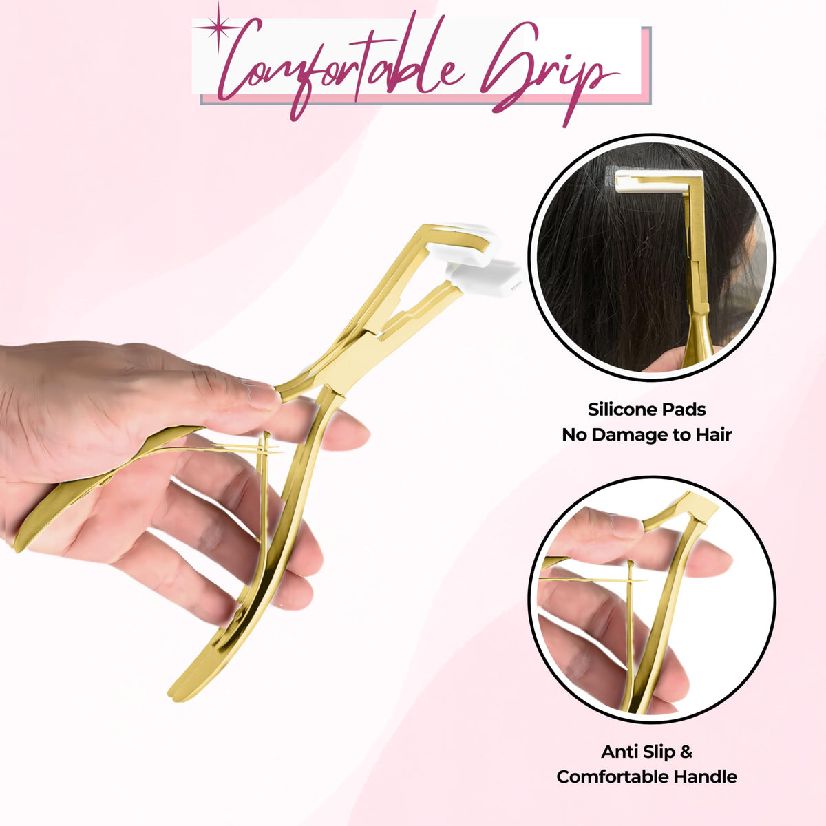SIVOTE ergonomic non-slip handle improves control during installation.