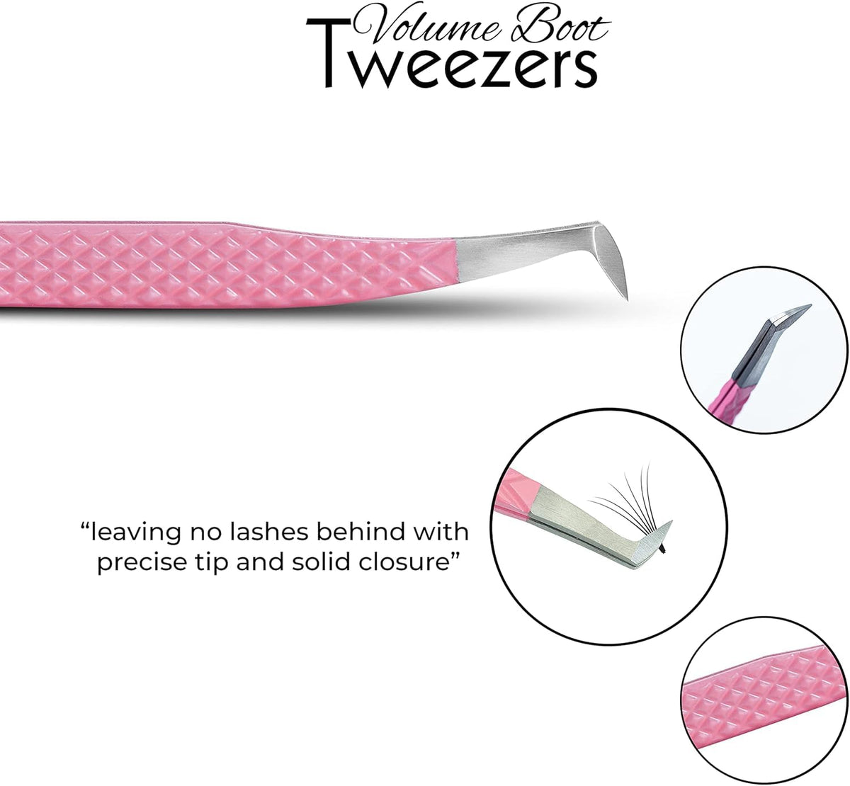 SIVOTE bent-tip tweezers for consistent alignment