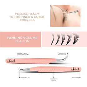 SIVOTE lash tweezers with ergonomic design for comfortable use during sessions.