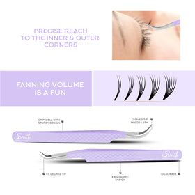 SIVOTE ergonomic handle boosts control during long eyelash sessions.