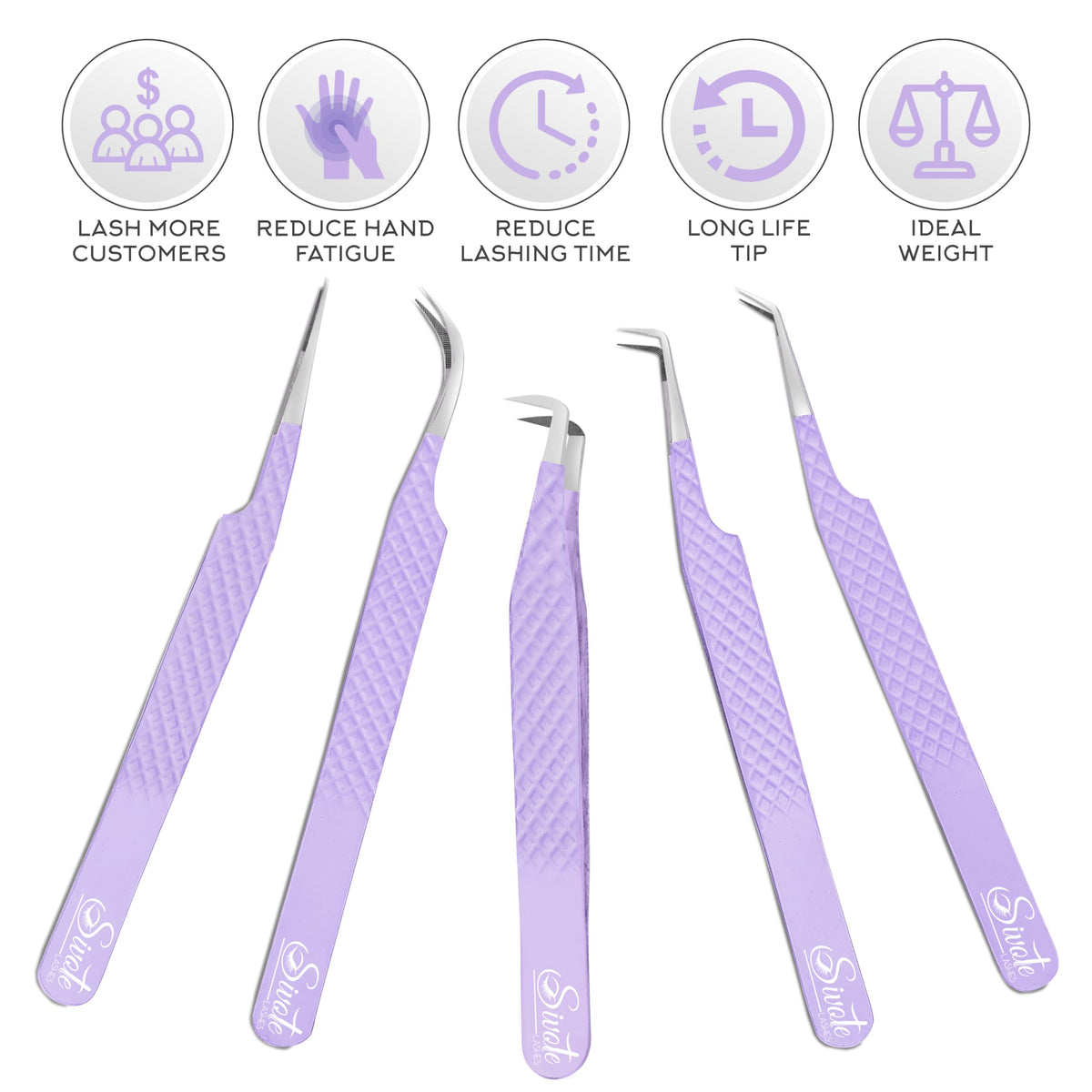 SIVOTE lash tweezers extensions workflow shows professional practice.