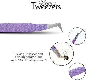 SIVOTE fiber-tips tweezers in pastel for gentler lash handling