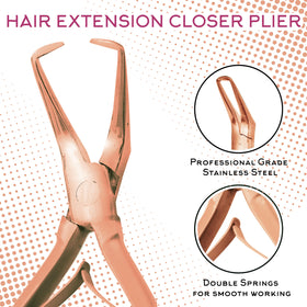 SIVOTE pliers close-up in rose gold highlighting comfortable non-slip grip