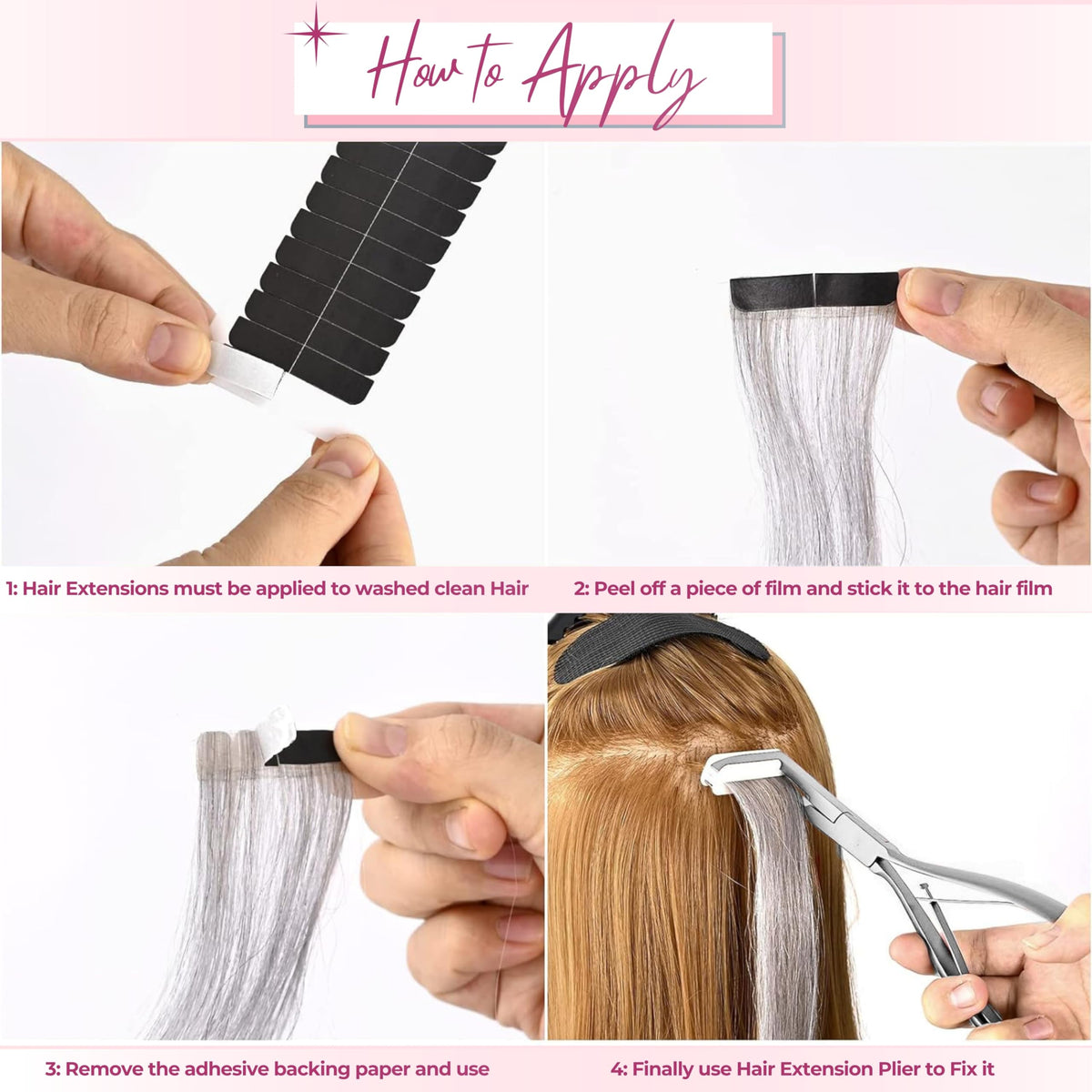 SIVOTE clamp tool promotes a secure seal for a natural-looking finish.