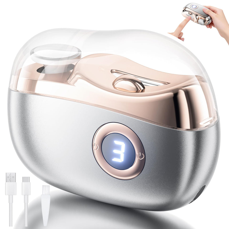 Siymeir electric nail clippers 2in1 cut and polish for clean, smooth nails