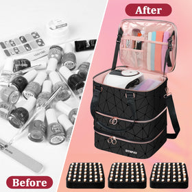 Ideal for nail techs, salons, and enthusiasts seeking organized nail storage.