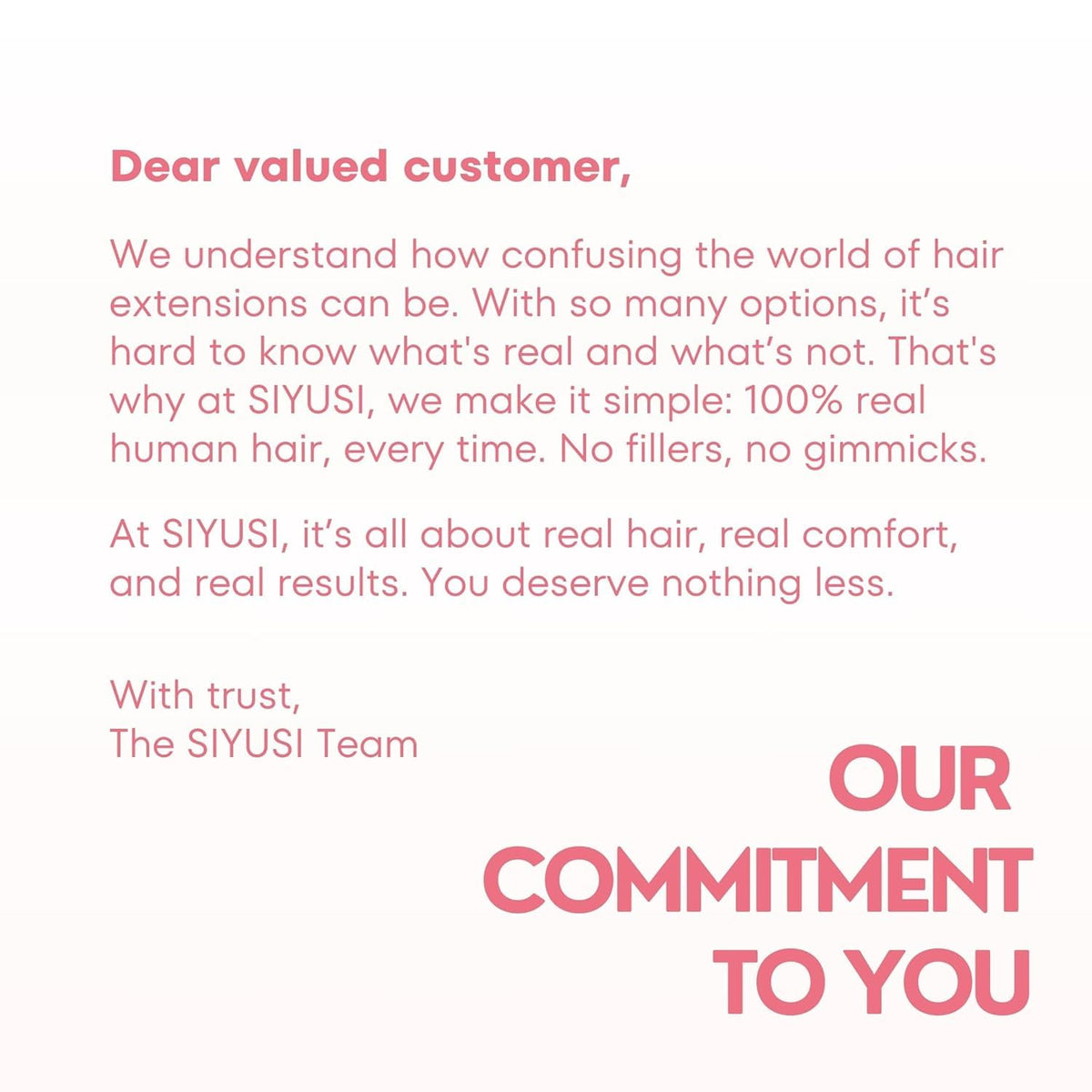 SIYUSI long-wear comfort for busy days and events