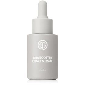 SJOLIE DHA Booster Drops bottle with 50 percent DHA for natural looking, deeper tan.