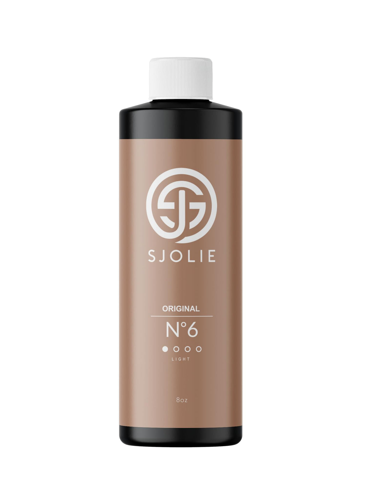 SJOLIE Spray Tan No.6 bottle front for a natural sunless glow.