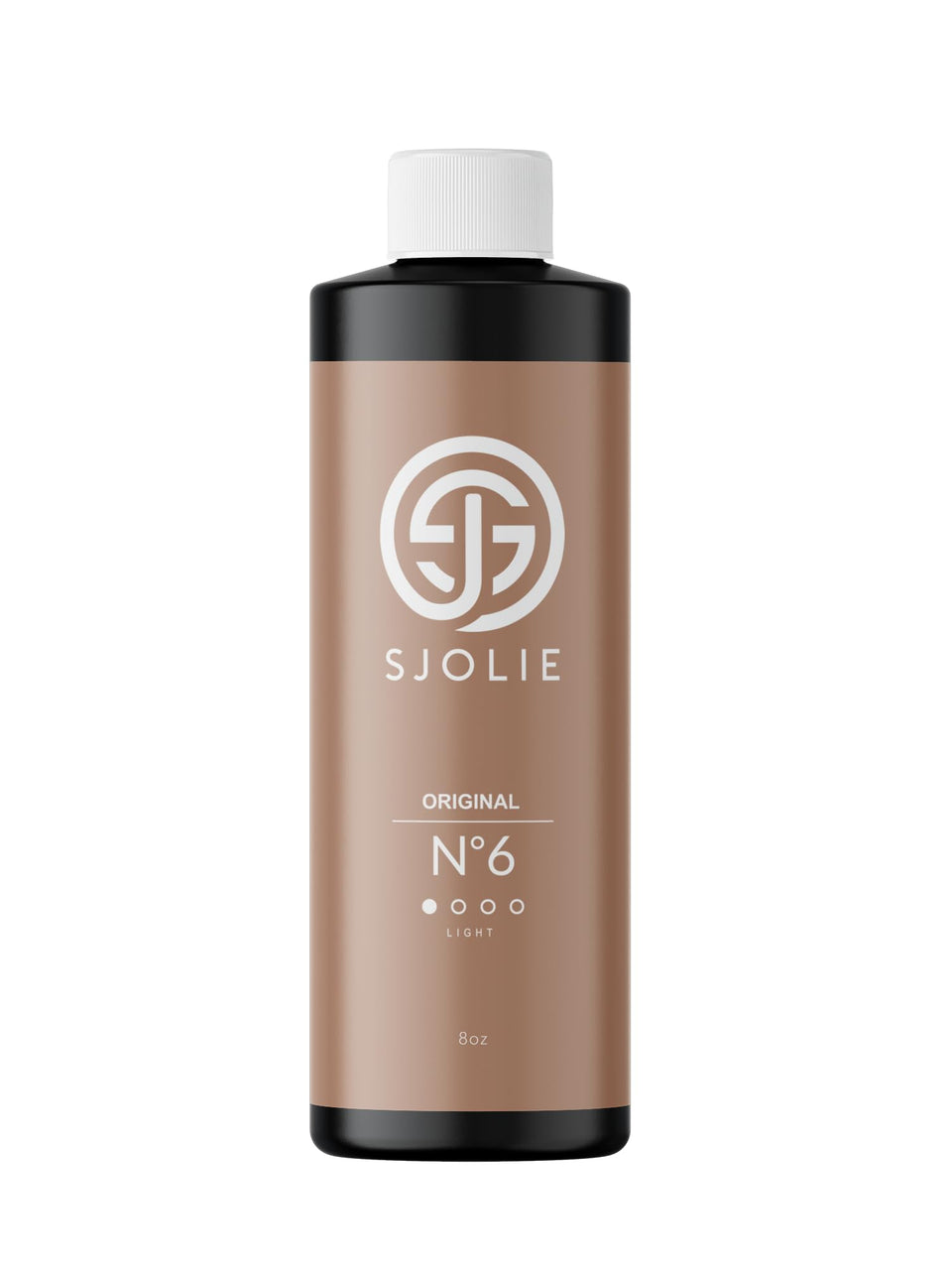 SJOLIE Spray Tan No.6 bottle front for a natural sunless glow.