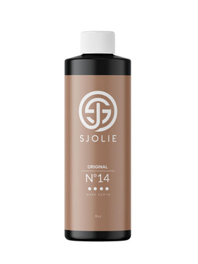 SJOLIE Sunless No.14 bottle pour shows even spray for a natural bronze.