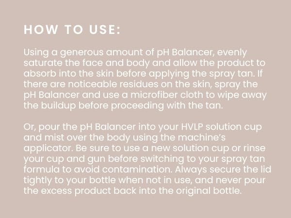 SJOLIE Sunless Prep to Perfect spray helps balance skin pH for even results