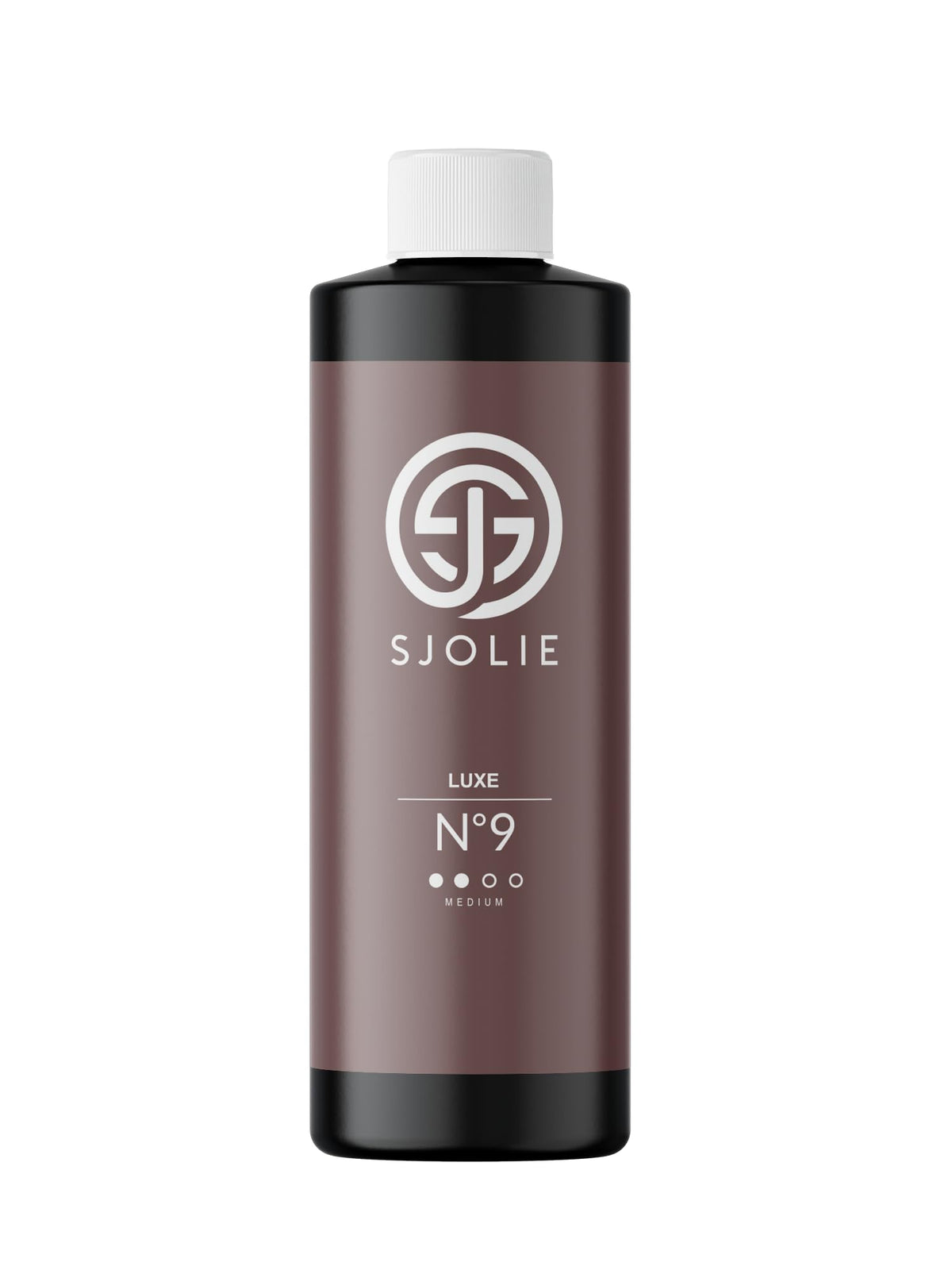 SJOLIE Violet Spray Tan Luxe 9 bottle front for a hydrating medium tan.