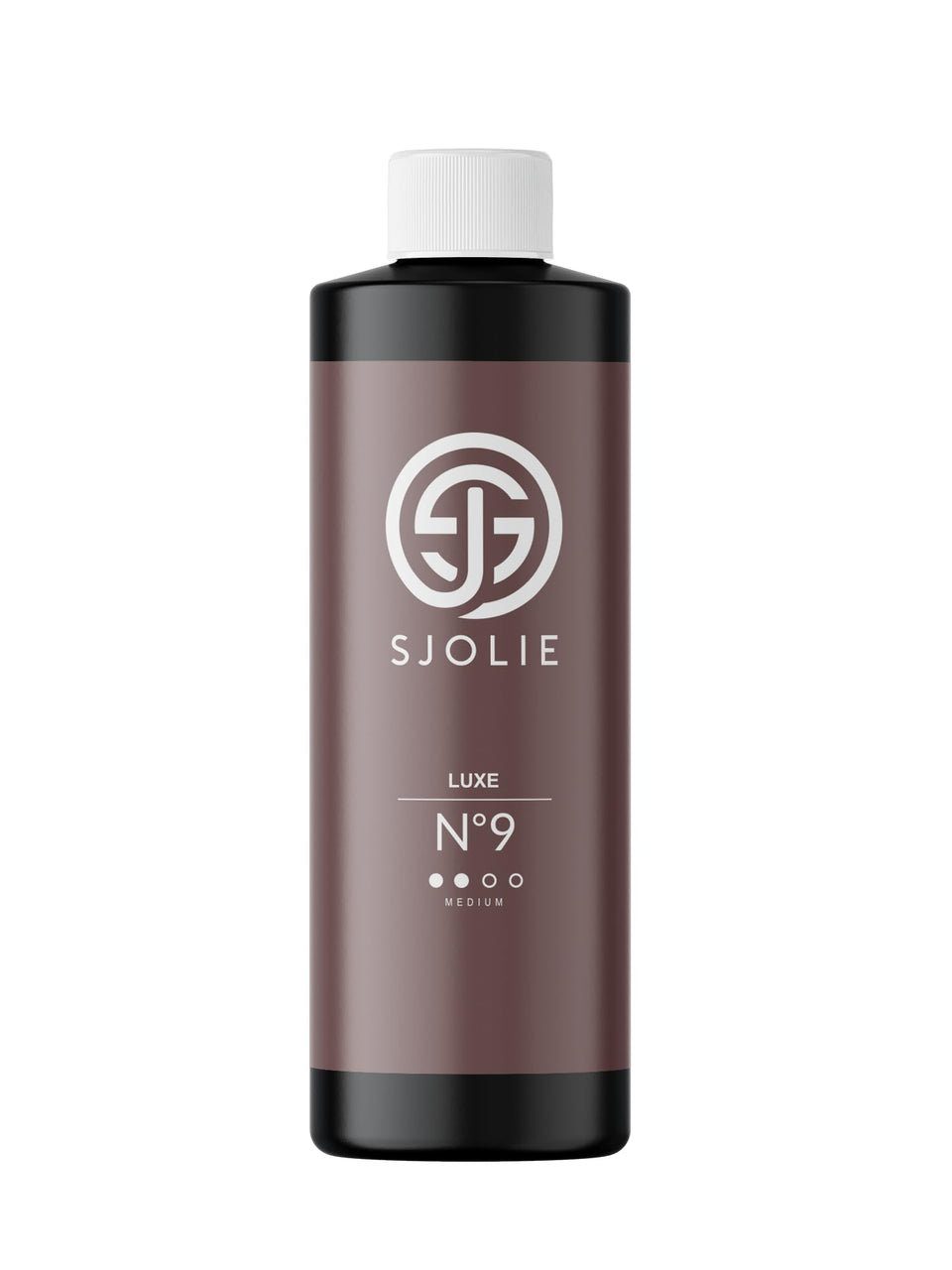 SJOLIE Violet Spray Tan Luxe 9 bottle front for a hydrating medium tan.
