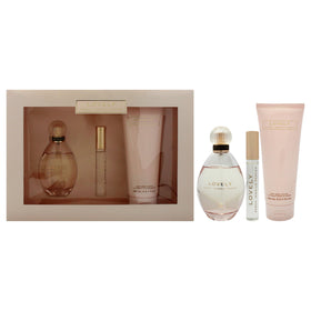 SJP Lovely eau de parfum bottle with pink-gold packaging for everyday luxury