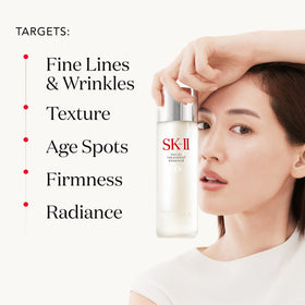 SK-II Facial Treatment Essence in hand for quick absorption.