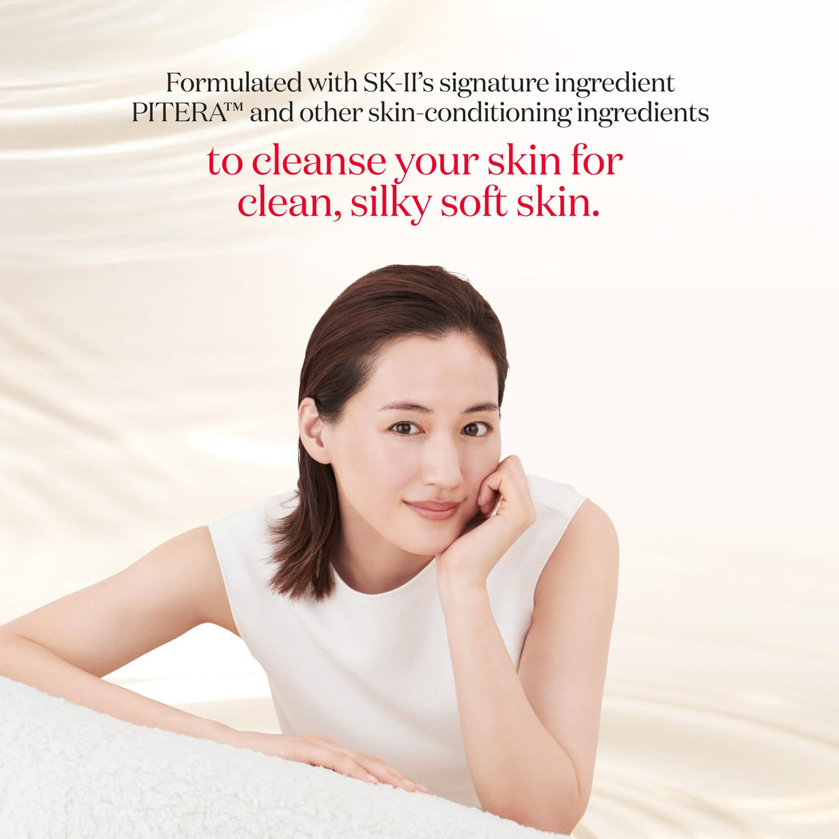 SK-II Foaming Cleanser transitioning from cream to foam for hydration