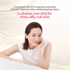 SK-II Foaming Cleanser transitioning from cream to foam for hydration