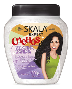 SKALA Expert Curls Jelly Cream bottle showing vegan formula for defined curls
