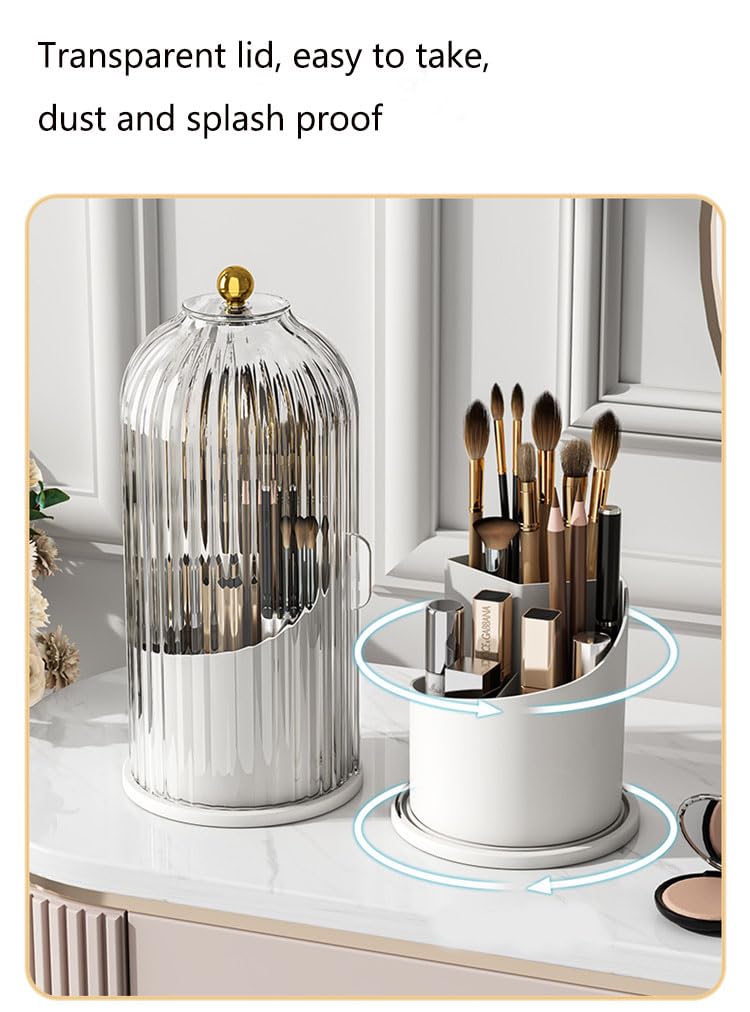 Skatx brush barrel storage accommodates various sizes and keeps brushes upright.