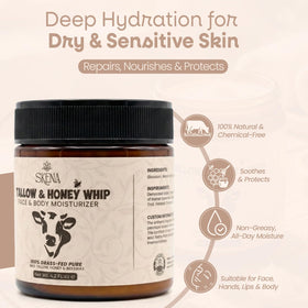 SKENA formula with raw honey and beeswax supports softness.