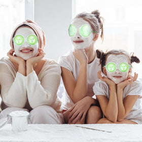 Skicuff eye pad for sleepovers adds a soothing party favor.