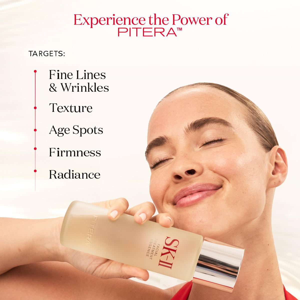 Close-up of SK-II Clear Lotion toner bottle showing hydrating exfoliation