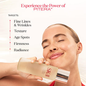 Close-up of SK-II Clear Lotion toner bottle showing hydrating exfoliation