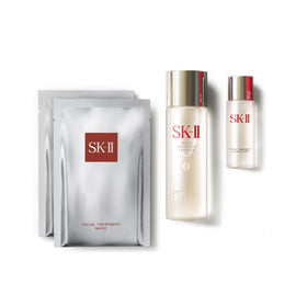 Close-up of SK-II Facial Treatment Essence bottle highlighting PITERA-rich formula
