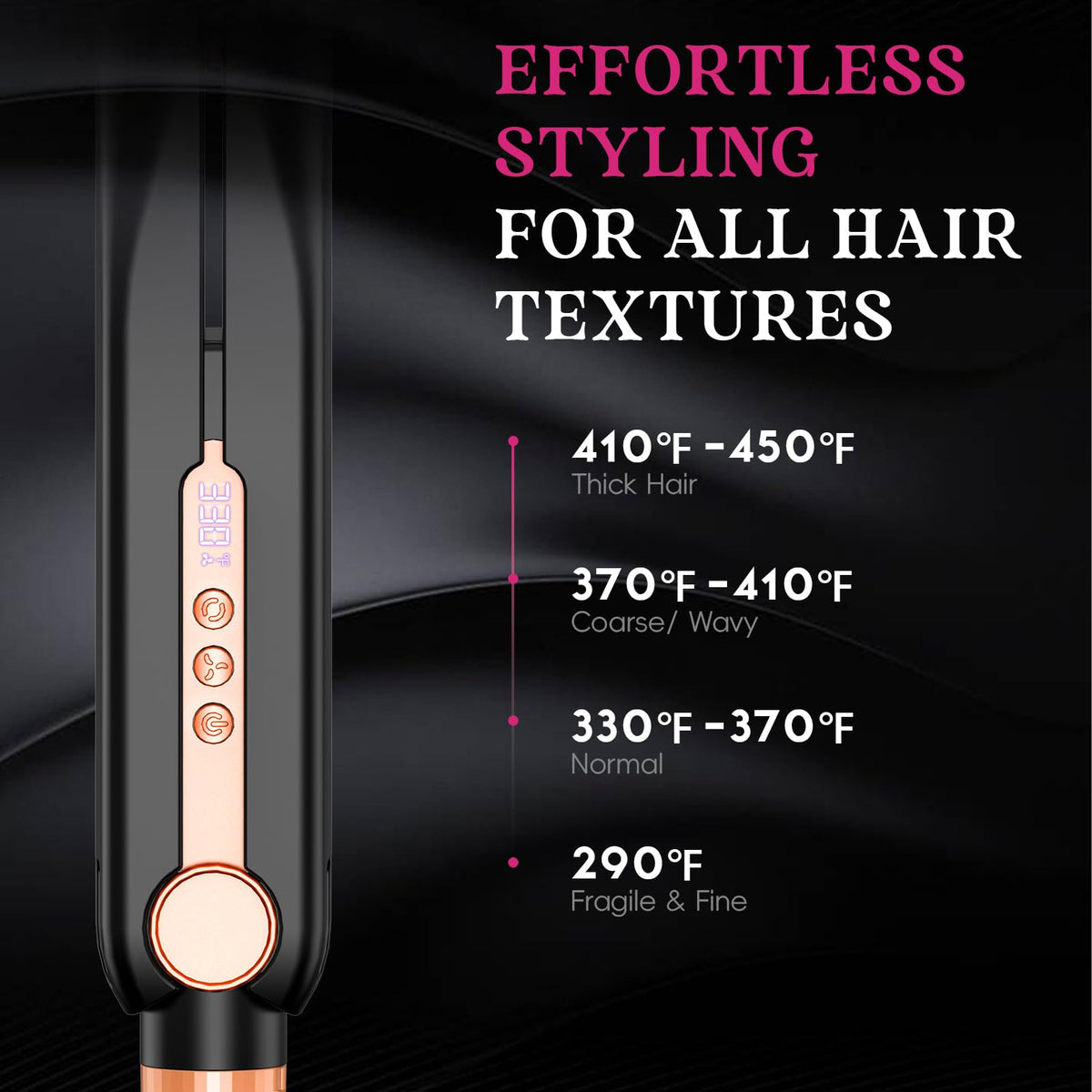 Skimi Airflow Styler floating titanium plates glide smoothly during styling
