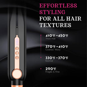 Skimi Airflow Styler floating titanium plates glide smoothly during styling