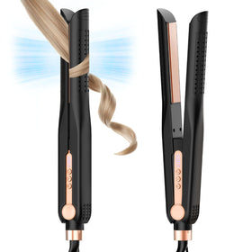 Skimi Airflow Styler front view in black and champagne for versatile styling