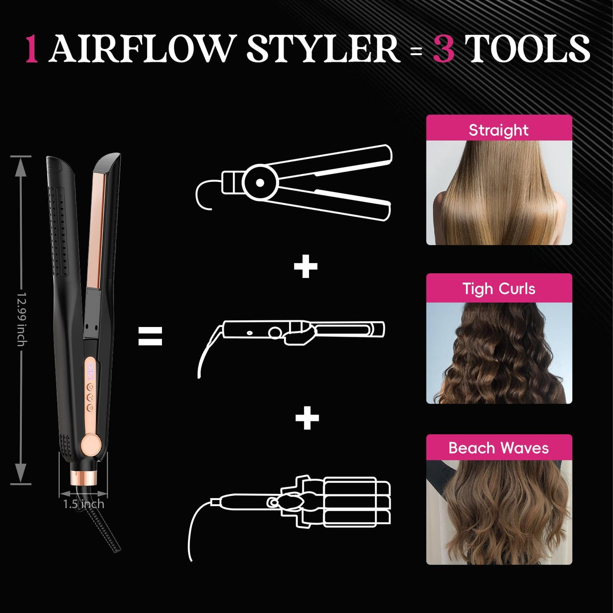 Skimi Airflow Styler PTC heating system delivers fast, even heat
