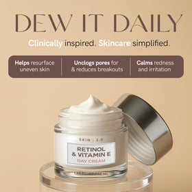 Retinol anti-aging application demonstrates a gentle morning routine.