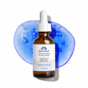 Skin Deva Copper Peptide Serum bottle top offers fast-absorbing hydration for daily care.