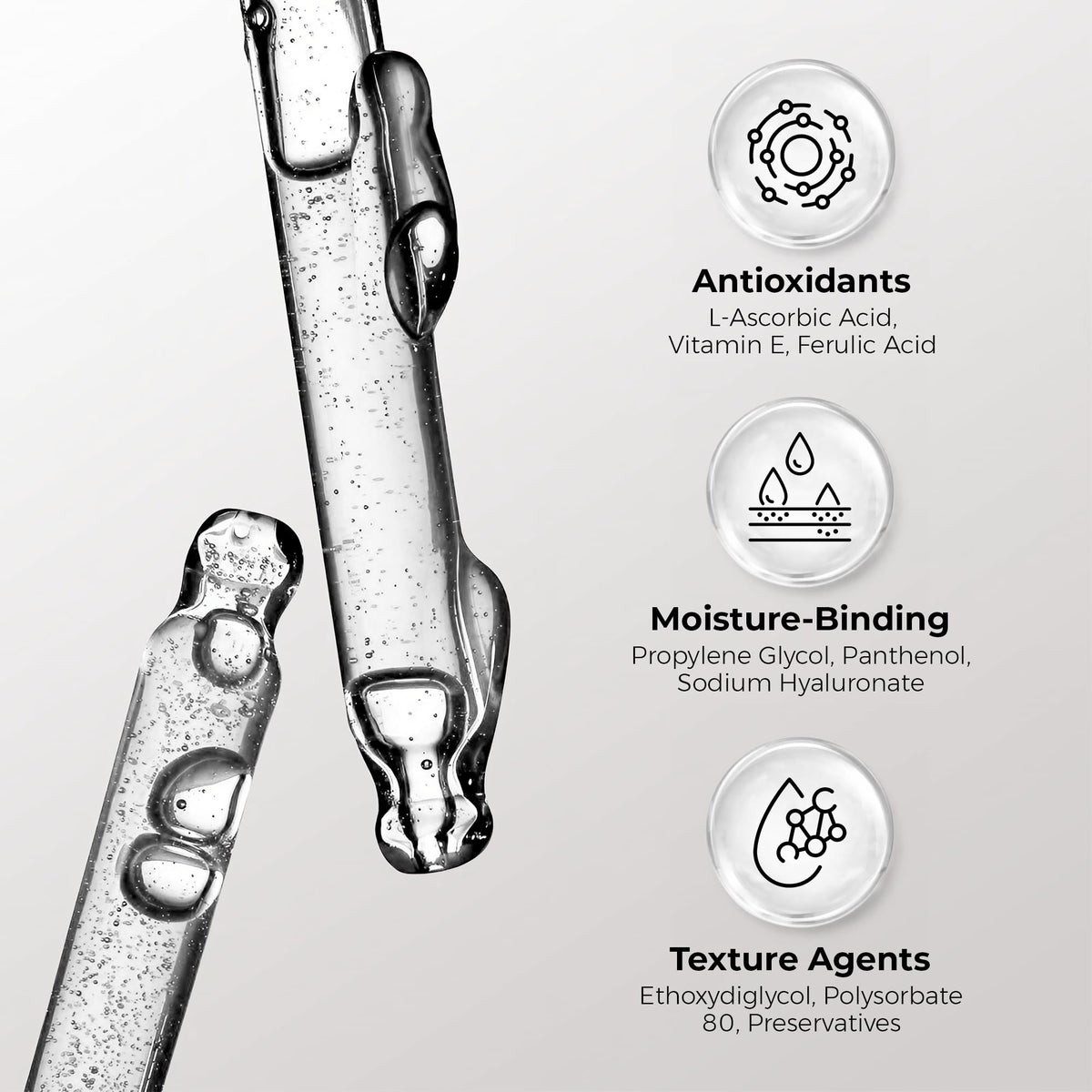 Skin Deva serum with hyaluronic acid visual emphasizing hydration benefits.