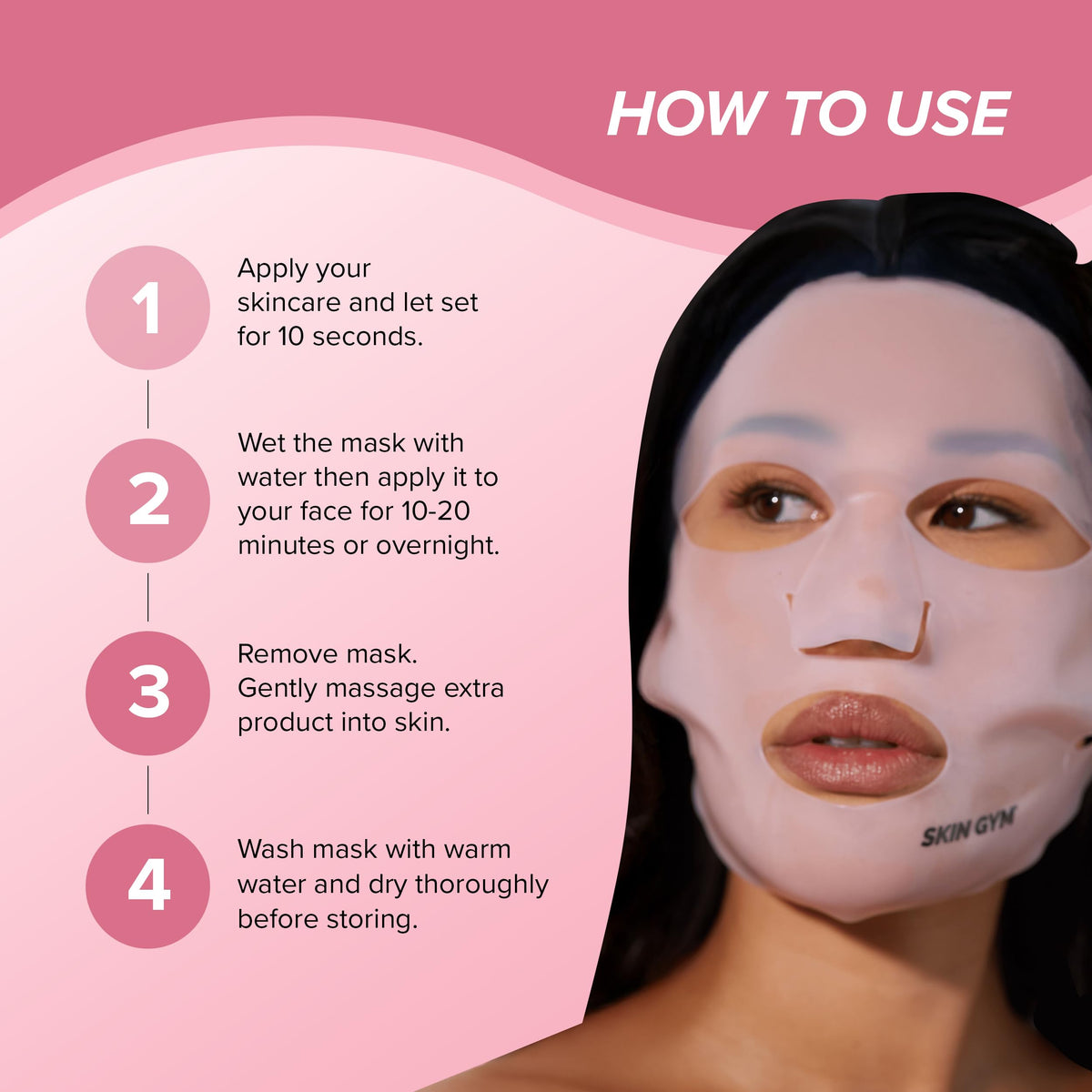 SKIN GYM eco-friendly solution compared to disposable sheet masks