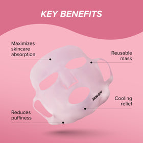 SKIN GYM silicone mask fits softly for daily use with serums and creams