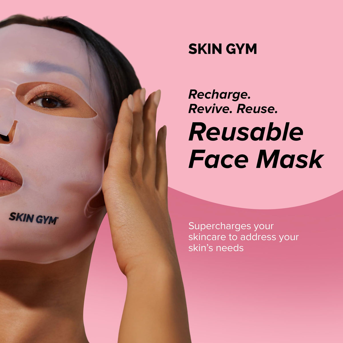 SKIN GYM reusable silicone sheet protects moisture while boosting skincare routine
