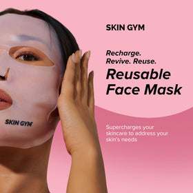 SKIN GYM reusable silicone sheet protects moisture while boosting skincare routine