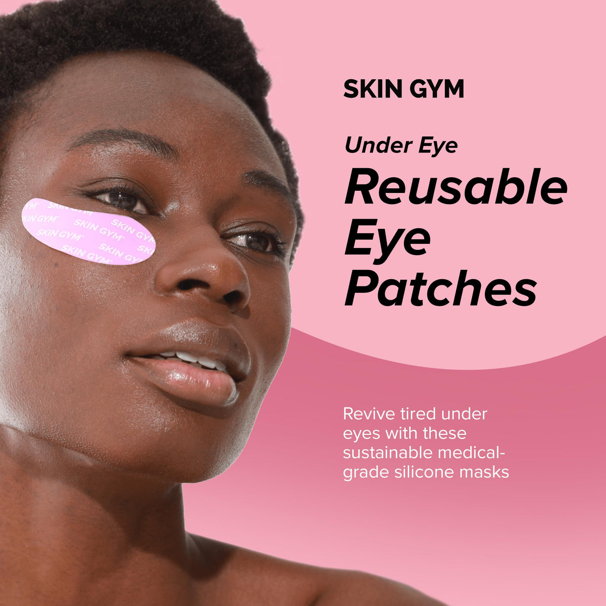 Skin Gym silicone eye mask boosts serum absorption around eye area.