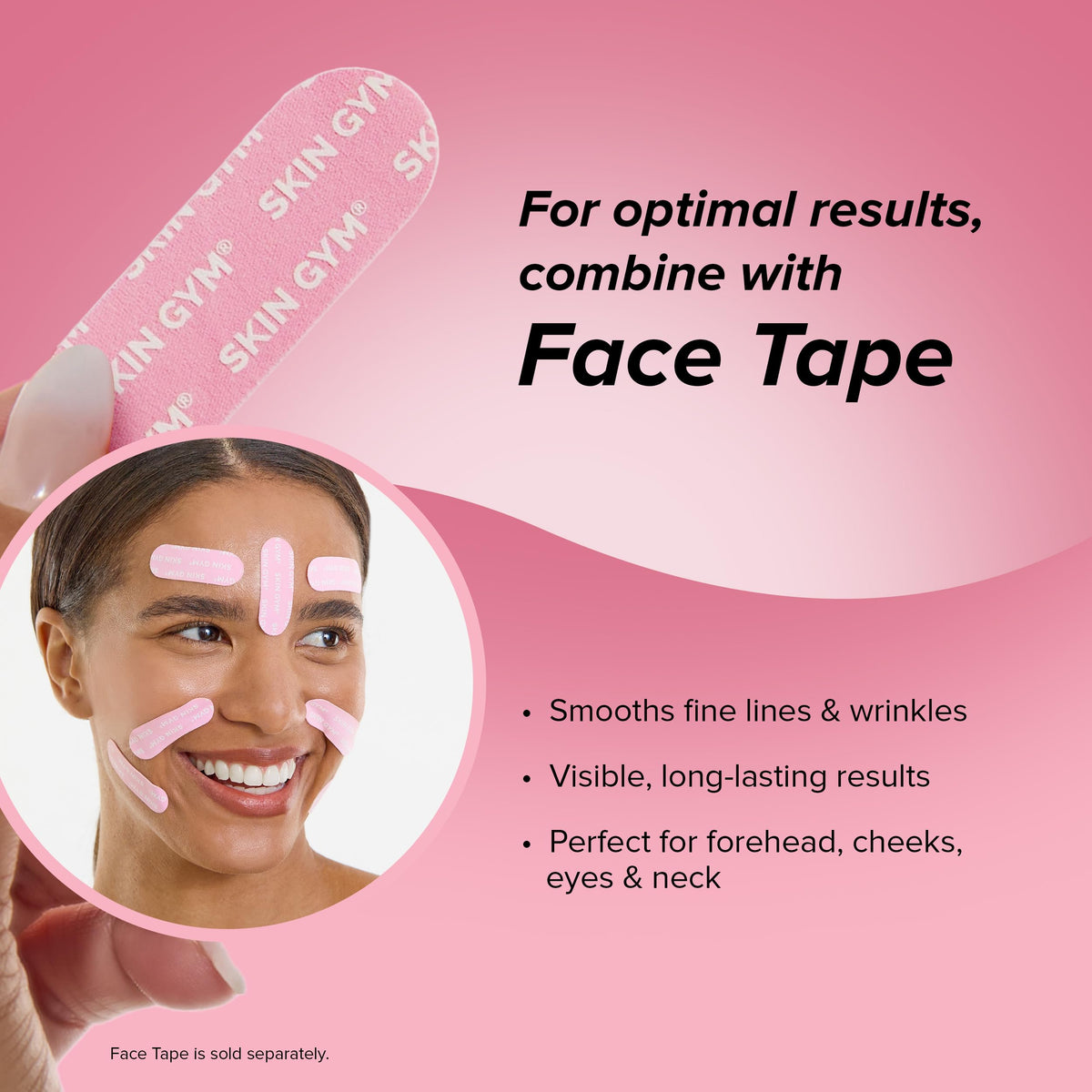 SKIN GYM soft breathable chin band minimizes irritation with adjustable design.