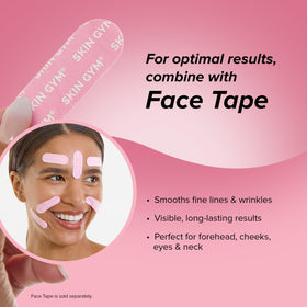 SKIN GYM soft breathable chin band minimizes irritation with adjustable design.