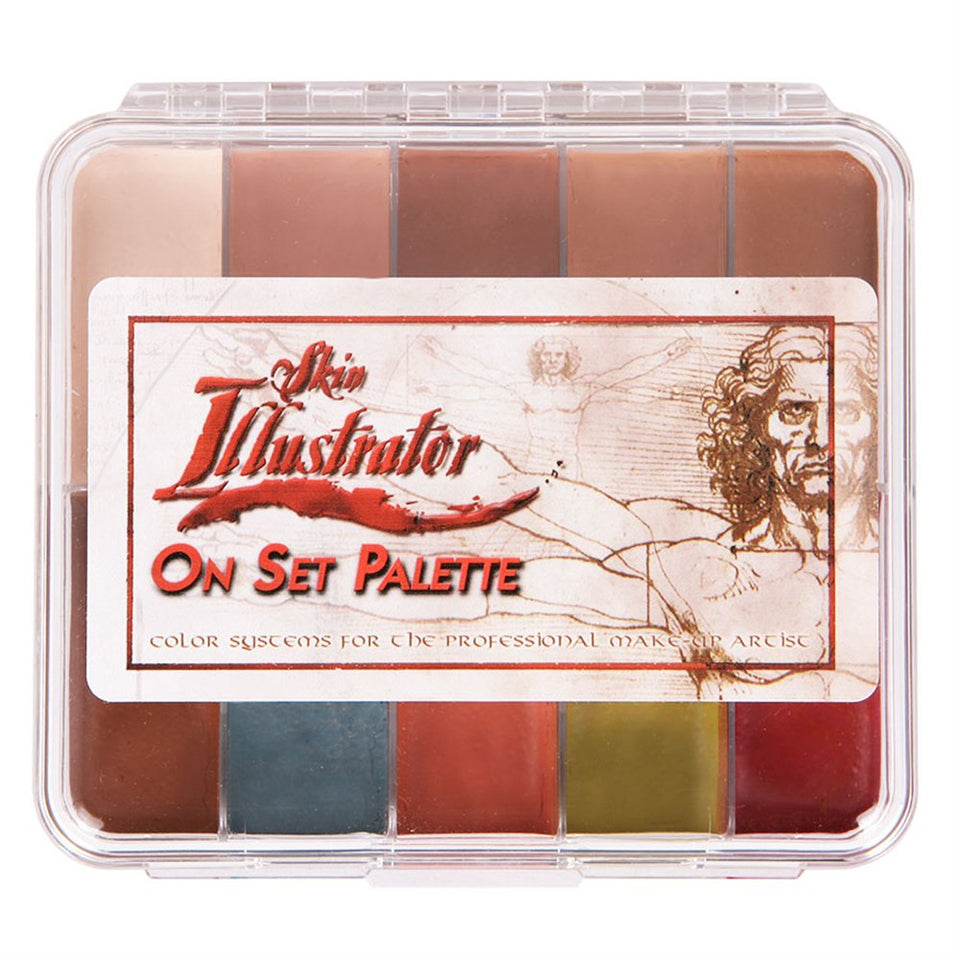 Skin Illustrator On Set Flesh Tone Palette closed compact for professional shade matching