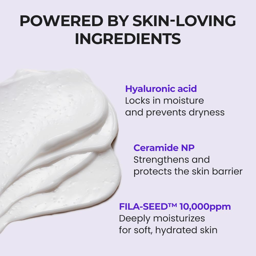 SKIN&LAB Barrierderm Cream texture closeup melting into skin for hydration.