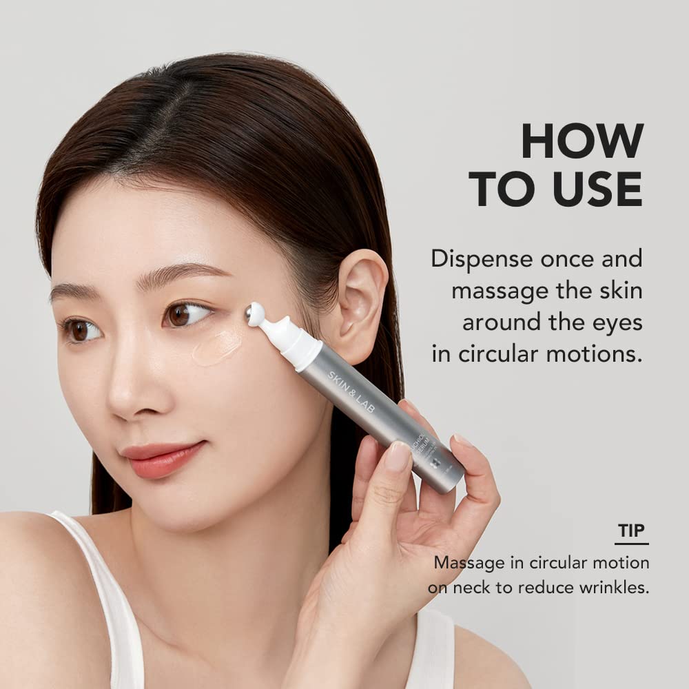 Gentle tapping motion around the eye during application.