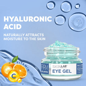 SKIN LAB Lift & Firm Eye Gel puffiness reduction promotes a refreshed look.