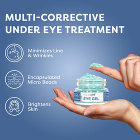 SKIN LAB Lift & Firm Eye Gel quick-absorption yields a makeup-ready base.