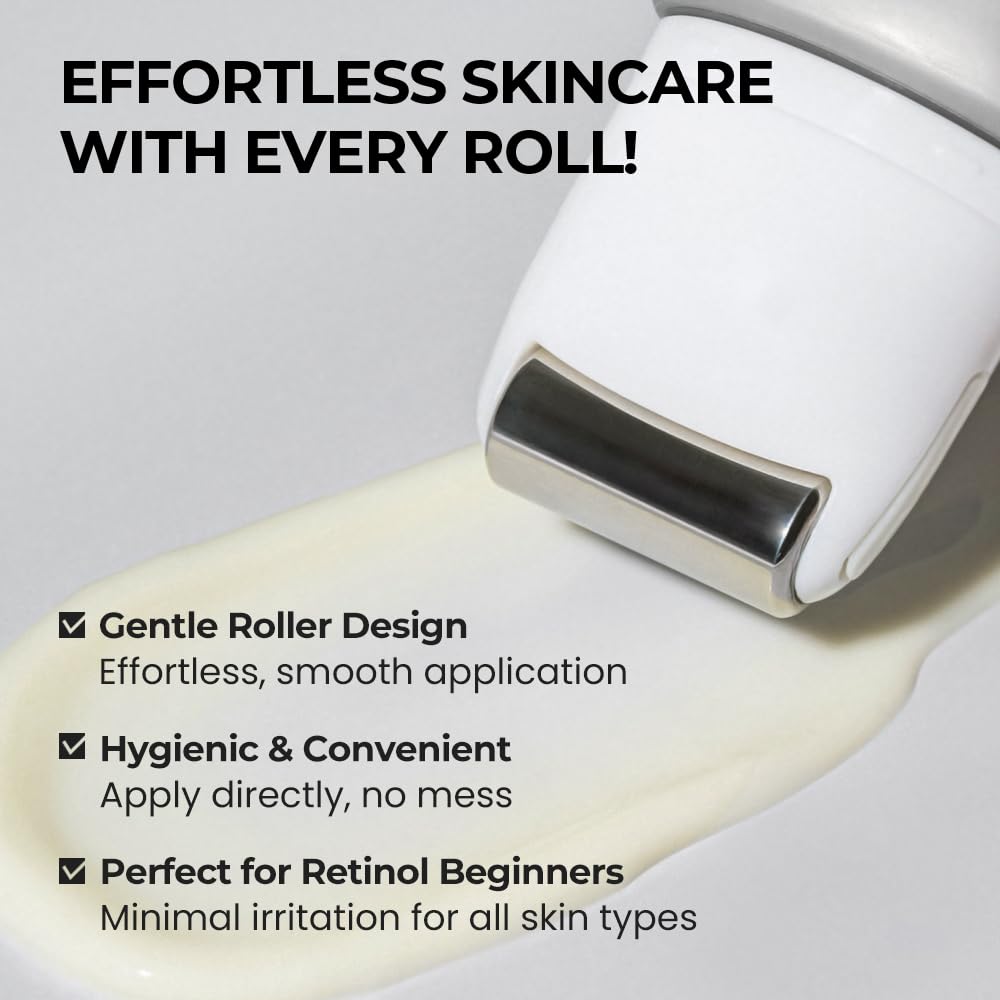 Front view of bottle emphasizes modern design for daily skincare.