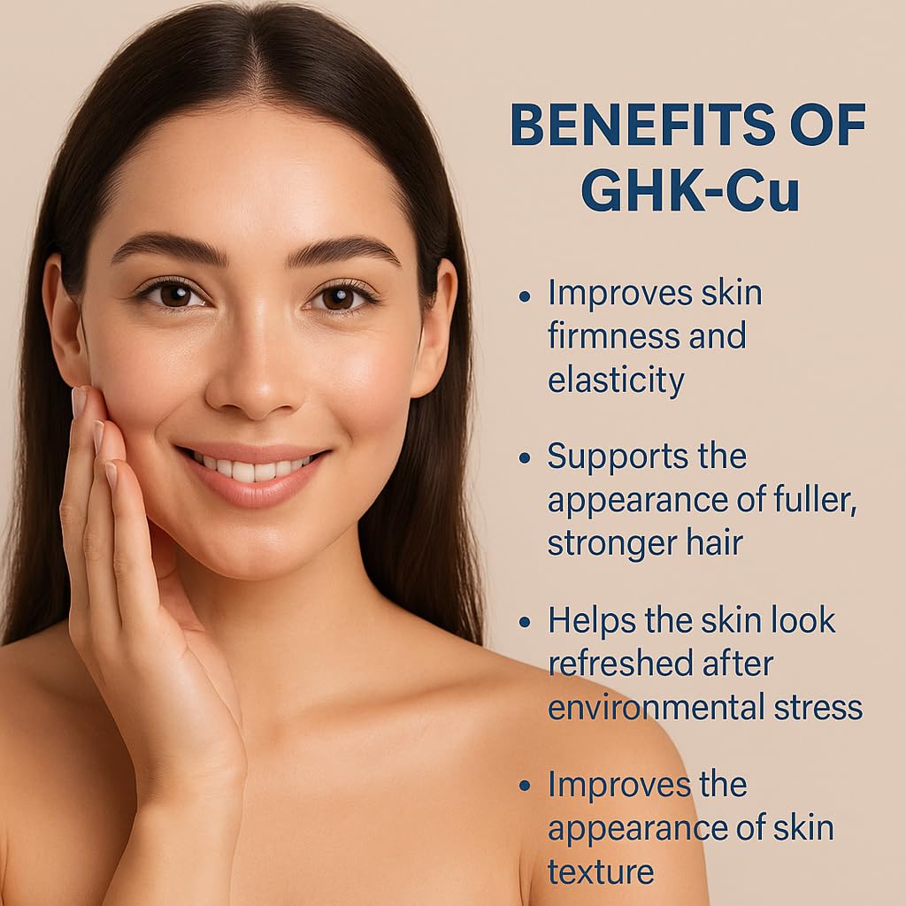 Skin Perfection GHK-Cu powder dissolving in water for easy base blending.